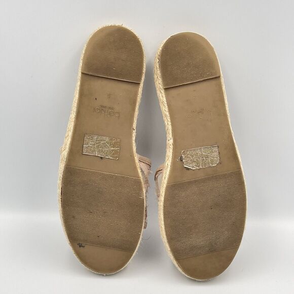 Botkier JENNY Pink Espadrille Slide Sandals WOMENS SIZE 6 Shoes Embroidered Glam - Picture 5 of 9